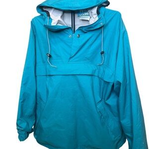 Vintage 90s Woolwich Teton Gore-Texting hooded pullover packable jacket. Size L